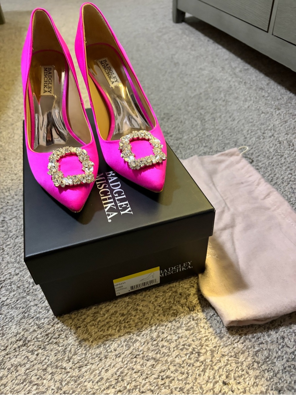 Badgley Mischka Cher Crystal embellished pump
